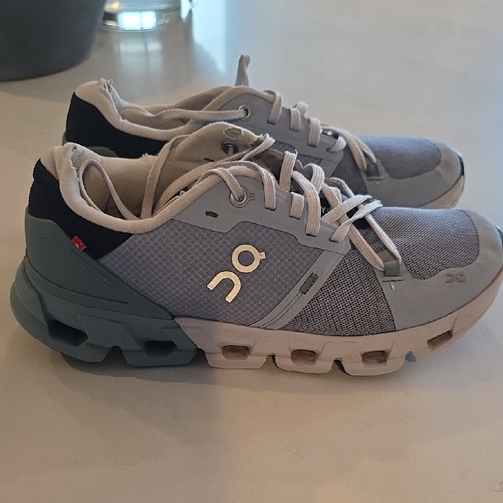 On Running Sneakers in Blue and White